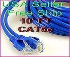 10 ft feet rj45 cat5 cat5e ethernet lan network cable