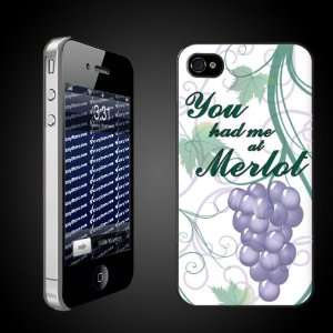  Wine Theme You Had Me at Merlot   iPhone Hard Case 