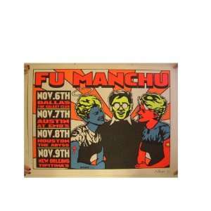 Fu Manchu Silk Screen Poster Jermaine