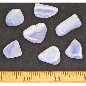  Tumbled Blue Lace Agate Extra (1 1/2   1 3/4)   1pc 