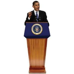   President Obama at Podium 74 x 27 Graphic Stand Up