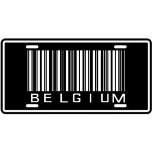 NEW  BELGIUM BARCODE  LICENSE PLATE SIGN COUNTRY 
