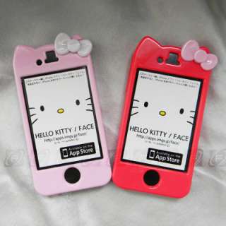   Hello Kitty Hard Case Cover Skin Bowknot for iPhone 4S & 4G+S  
