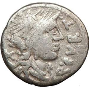   Republic Curtius 116BC Ancient ROMA JUPITER Horse Rare Silver Coin