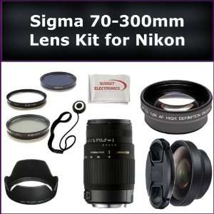  Sigma 70 300mm f/4 5.6 DG OS Telephoto Zoom Lens Kit for 