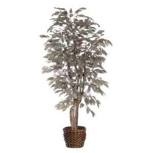  Deluxe 72 Artificial Potted Natural Frosted Apple Tree in 
