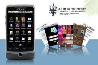 Alpha Trident   Android 2.2 Froyo Smartphone with 3.5 Inch Touchscreen