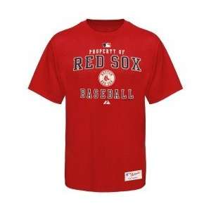  Majestic Boston Red Sox Red Property Of T shirt Sports 