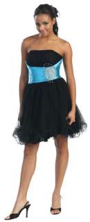 Strapless Cocktail Party Junior Prom Short Dress #5611  