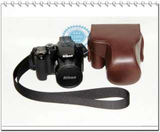 Leather case bag cover for Nikon Coolpix P500 camera  