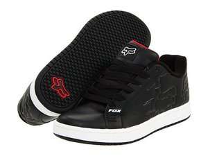   Fox Racing Black/Red Forever Classic Low Sneakers Shoes 5109  