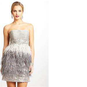 NWT SUE WONG $ 518 ostrich feather occasion cocktail party evening 
