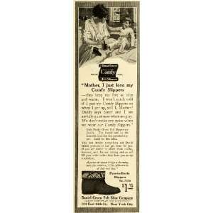   Felt Shoe Co Mother & Child Comfy Felt Slippers Shoes   Original Print