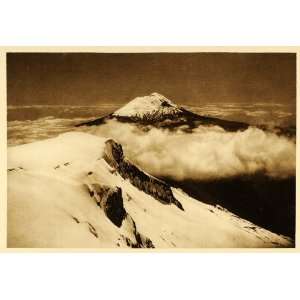 1925 Popocatepetl Popo Snow Hugo Brehme Photogravure 