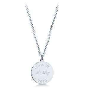  Class of 2011 Sterling Silver Womens Graduation Disc 