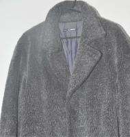 Wilke Rodriquez Made in USA Mens Winter OverCoat Wool Mohair Charcoal 