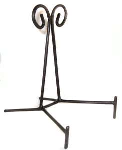 Black Iron Easel Slab Stand 2 x 4.5in  