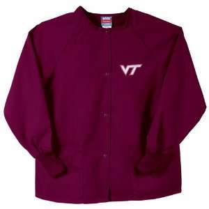  Virginia Tech Hokies NCAA Nursing Jacket (Maroon) Sports 