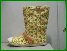 Yellow Canvas Bukle Boots?Sneakers?WILD DIVA Shoes  8  