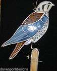 stained glass handmade quail bird suncatcher hunting  