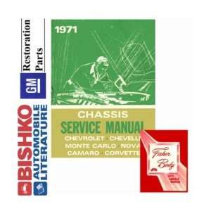 1971 CAMARO CHEVELLE CORVETTE etc Shop & Body Manual CD