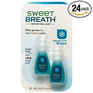  Sweet Breath Breath Drops, Peppermint, 1/8 Ounce Bottles 