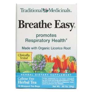 Traditional Medicinals Cold & Flu Tea Breathe Easy 16 tea bags