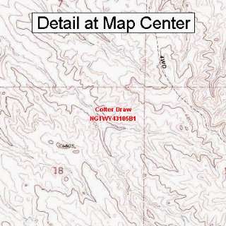  USGS Topographic Quadrangle Map   Colter Draw, Wyoming 