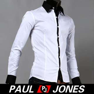 ZT01 New Mens Luxury Stylish Casual Dress Slim Fit Shirts in 5 Colours 