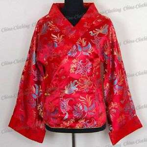 Embroidery Wedding Dress Top Shirt Red XXL/Sz.20 6391  