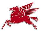 Pegasus decal sticker Mobil Oil vintage pump gas HUGE 