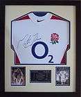 Martin Johnson 2003 Rugby World Cup Signed Shirt Proof beat Australia 