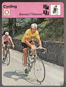 BERNARD THEVENET Cycling 1978 UK SPORTSCASTER CARD 0110  