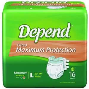 Depend Maximum Protection Brief with EasyGrip Tapes (Medium   Pack of 