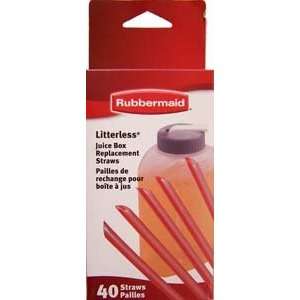 Rubbermaid Litterless Juice Box Replacement Straws (40 pack)
