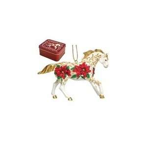  Poinsetta Pony Ornament