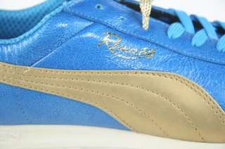 PUMA ROMA 68 ITALIA METALLIC Mens Blue Gold Shoes 9  