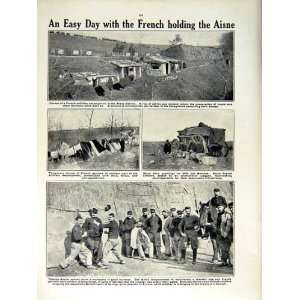  1915 WORLD WAR SOLDIERS BLOCKHOUSE AISNE TOMMY ATKINS 