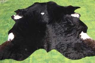 New Cowhide Rug Cowskin Cow Hide Skin Leather Bull Carpet Animal Throw 
