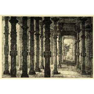   Ajmer India Ajmere Column   Original Wood Engraving