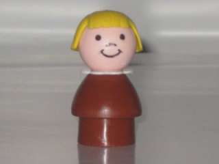 VINTAGE FISHER PRICE LITTLE PEOPLE BROWN GIRL WHOOPS HTF  
