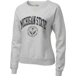  Michigan State Spartans Womens Silver Grey Champion Seal 
