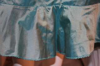 ZANDRA RHODES Hand Painted Vtg SILK Dress Skirt Sz 8  