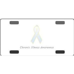  Chronic Illness Awareness Ribbon Vanity License Plate 