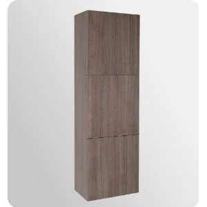   Freestanding Bathroom Linen Cabinet with Three Storage Areas FST8090