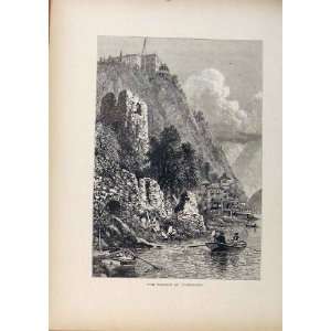   Picturesque America Hudson At CozzensS Wood Engraving