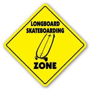   ZONE Sign xing gift novelty long board skating Patio, Lawn & Garden