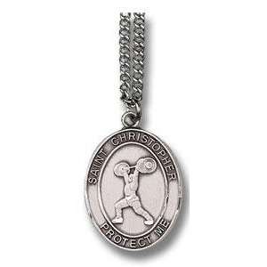  Weightlifting Pendant   St. Christopher