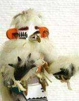 Vintage 70s Hopi White Bear Healer 10 Kachina Doll  