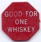 Pennsylvania ELLWOOD CITY Token 1 Whiskey New Deal Bar 